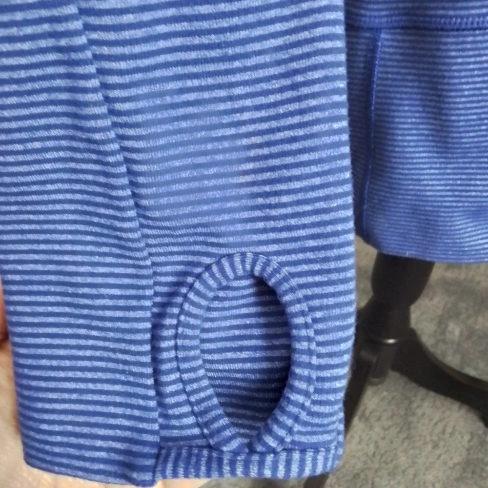 Lululemon Athletica Pigment Blue/Purple Tonka Stripe In Stride Jacket - 8 - Picture 10 of 14